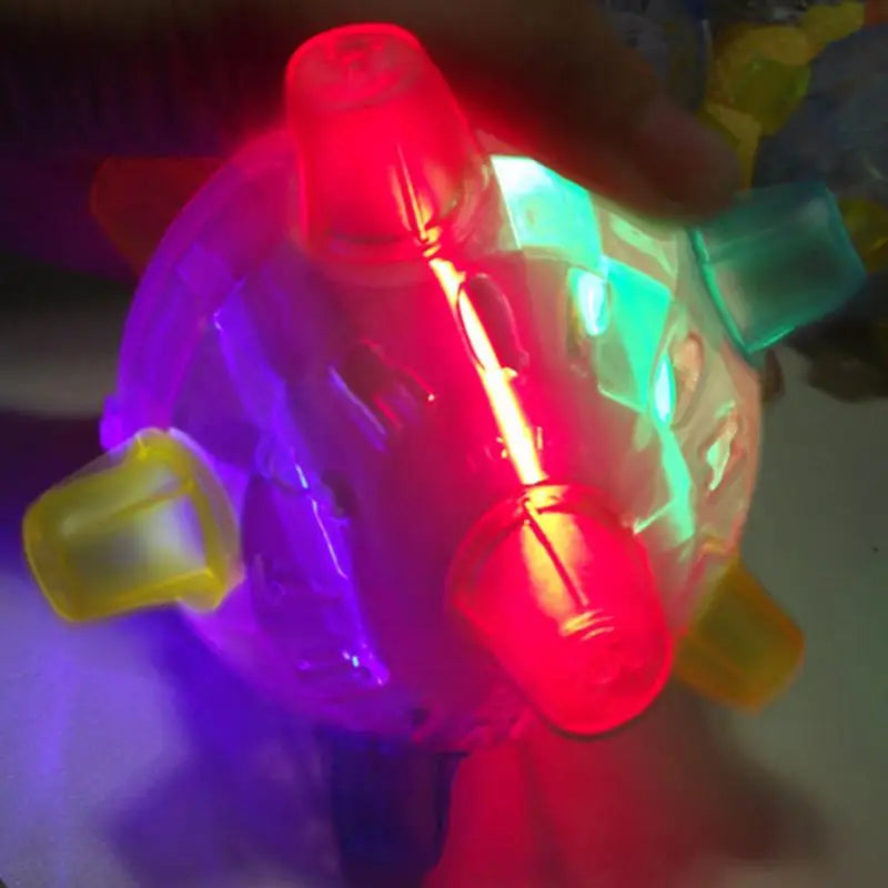Luminous Jumping Balls Toys Flash Novelty Funny Music Dancing Balls Flashing Bouncing Ball for Dogs Chewing Pet Toys Cat Teaser
